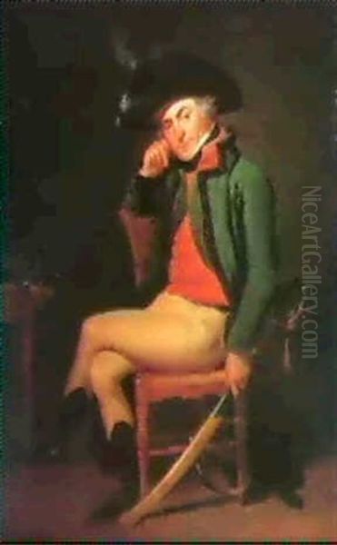 Officier Assis Sur Une Chaise - view 1