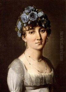 Portrait Of A Lady In A Petal Hat