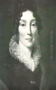 Portrait De Femme A L'echarpe Rouge