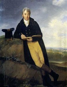 Portrait Of A Gentleman Sketching In A Landscape