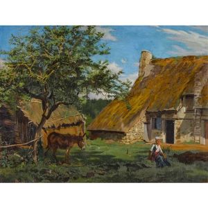 Ferme Du Cote De Locraz by Charles Edouard du Bois