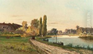 Path Along The Shore by Charles Edouard du Bois