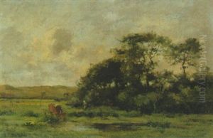 Landschaft Mit Kuhhirtin Landschaft Mit Kuhhirtin