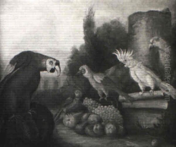 Stilleben Mit Fruchten Und Exotischen Vogeln - view 1