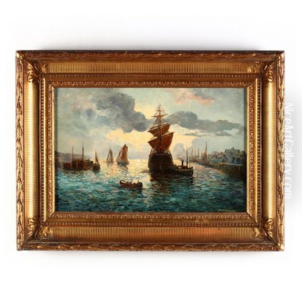 Harbor At Sunset - view 1