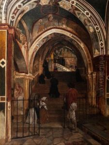 Interieur De L'eglise Du Couvent De San Benedetto Pres Subiaco