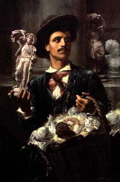 The French Quarter Statuette And Doll Peddler - view 1