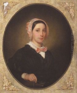 Portrait Of A Young Woman In A Pink Hat Portrait Of A Young Woman In A Pink Hat