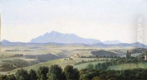 A View In The Roman Campagna by Felix (Boisselier the Elder) Boisselier