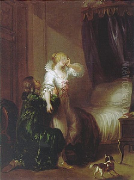 Two Lovers In A Bedchamber - view 1
