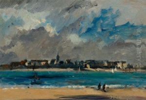 View Of The City Across The Water by Edward Darley Boit