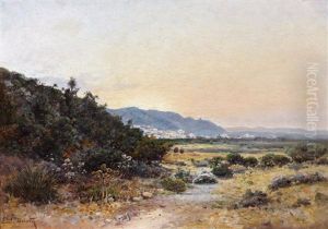 Plaine D'hammam-lif, Tunisie, Soleil Couchant by Emile Boivin