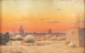 Vue De Tunis A L"aube by Emile Boivin