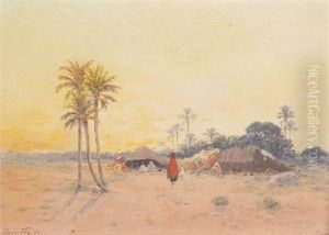 Campement Dans Le Desert by Emile Boivin