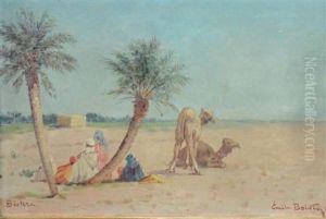 La Halte Sous Les Palmiers by Emile Boivin