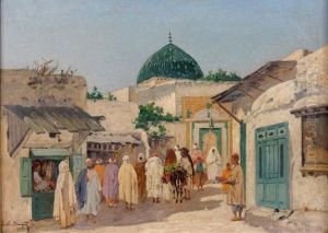 Marche A Bad Djadhid, Tunis by Emile Boivin