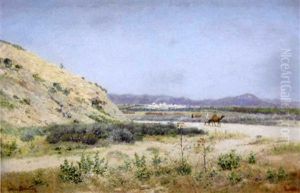 Paysage Anime En Tunisie by Emile Boivin