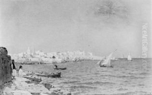 Enfants Tunisiens Sur La Jetee