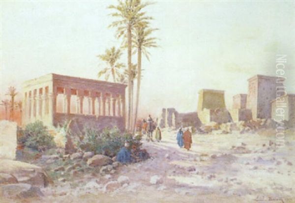 Chameliers Pres Des Temples En Haute-egypte - view 1