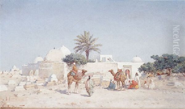Halte Pres D'un Mausolee En Tunisie - view 1