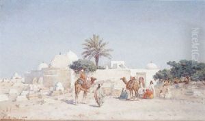 Halte Pres D'un Mausolee En Tunisie