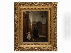Grandmother With Child by Christian Ludwig Bokelmann