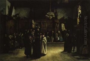 Im Vorsaal Des Gerichts by Christian Ludwig Bokelmann
