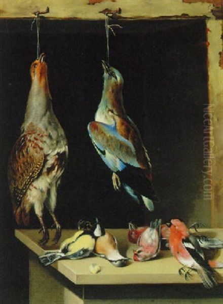A Partridge, A Jay And Finches - view 1