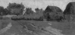 Landscape With Farm Buildings by Marinus Boks