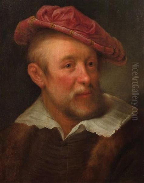 Portrait D'homme Au Beret Rouge - view 1