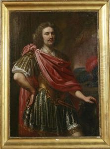 Ritratto Di Condottiero Con Manto Rosso by Ferdinand Bol