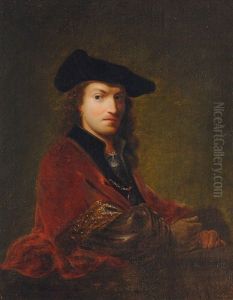 Portrait Of A Gentleman With Beret by Ferdinand Bol