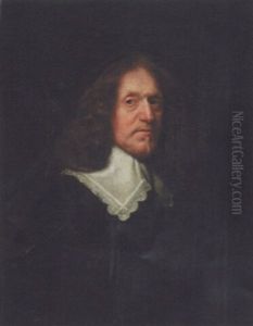 Portrait Of A Man, Half Length, Wearing A Skull Cap