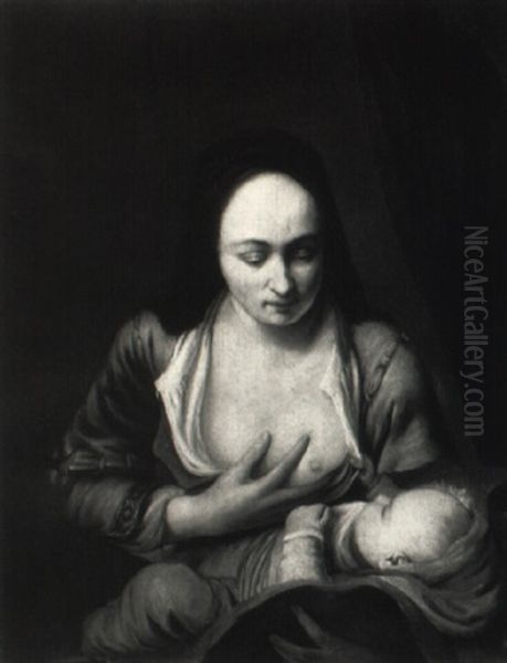 A Mother Nursing Her Child - view 1