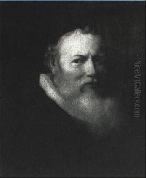 Portrait Of A Bearded Man In Black - view 1