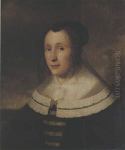 Portrait D'une Jeune Femme Devant Un Paysage