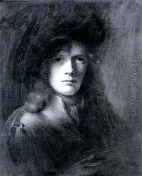 Portrait Of A Young Man Holding A Medal - view 1