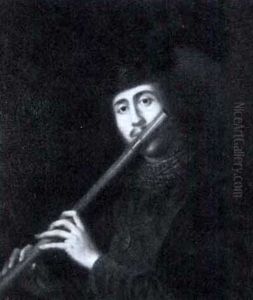 Man Playing Flute by Ferdinand Bol