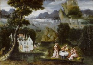Phantasielandschaft Mit Der Darstellung Der Allegorie Des Verlorenen Sohnes