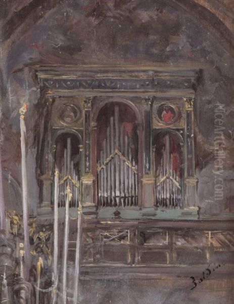 Kircheninterieur Mit Blick Zur Orgel - view 1