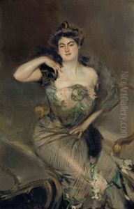 Portrait Of Madame Arnold Seligmann by Giovanni Boldini