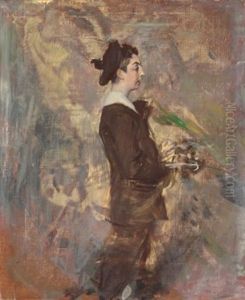 The Son Of The Artist Ernst-ange Duez by Giovanni Boldini