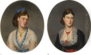 Louisa And Florence Chambres: A Pair by Giovanni Boldini