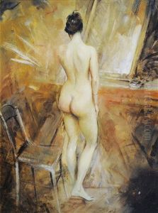 Nu De Dos by Giovanni Boldini
