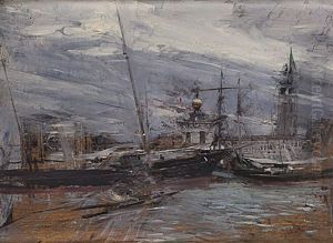 Venezia. Veduta Della Punta Della Dogana by Giovanni Boldini