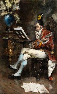 Hofischer Mandolinenspieler by Giovanni Boldini