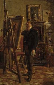 Cristiano Banti Al Cavalletto by Giovanni Boldini