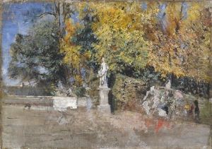 L'allee Des Rois, Versailles by Giovanni Boldini