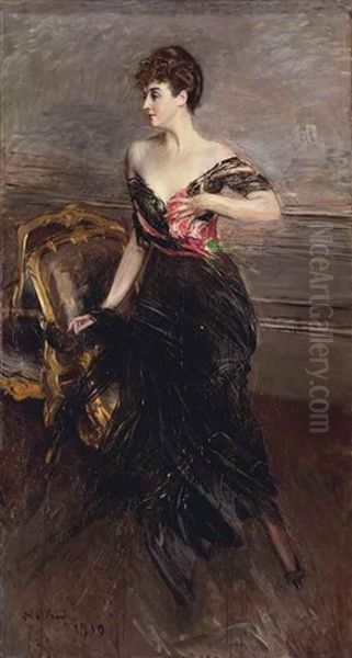 Portrait De La Princesse Cecile Murat Ney D'elchingen - view 1