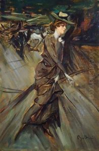 La Promenade by Giovanni Boldini